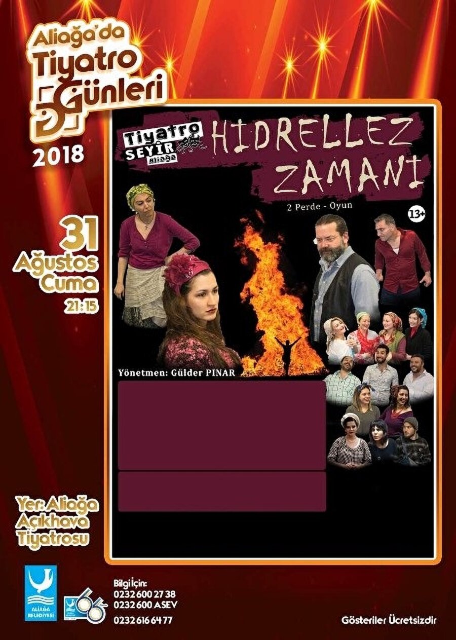 Hıdrellez oyunu gösterim afişi