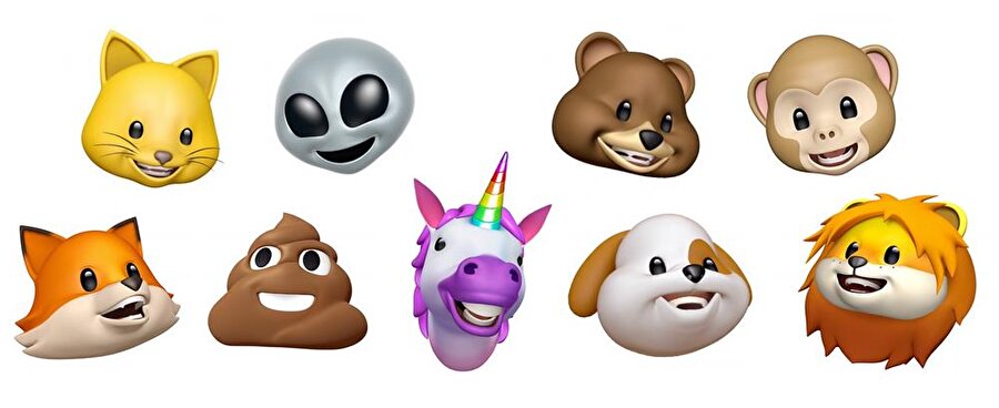 True Depth kamerayla birlikte Animoji (hareketli emoji) desteği daha da artıyor. 