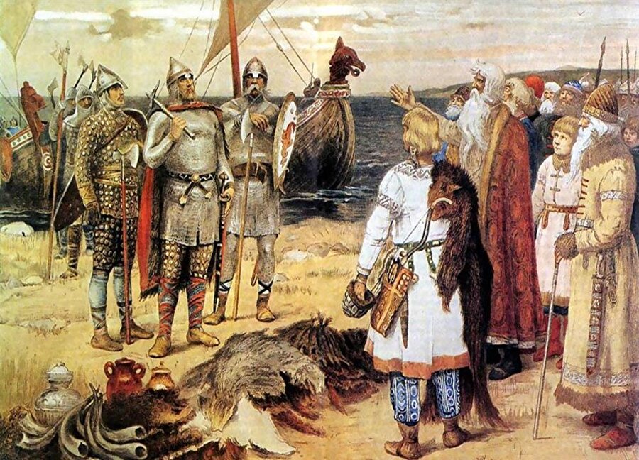 Rusya'daki Vikingler, yaptıkları seferlerle Bizans'a kadar İlerlemişti.