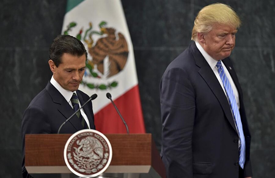 ABD Başkanı Donald Trump ve Meksika Başbakanı Enrique Peña Nieto