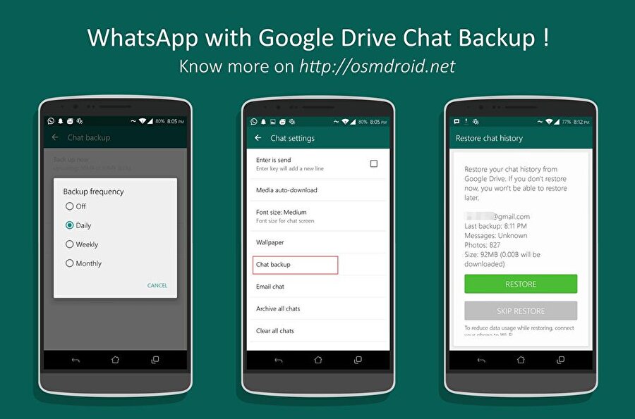 Google Drive'a yedeklenen WhatsApp verileri, 'Uçtan Uca Şifreleme' kapsamından çıkıyor. 
