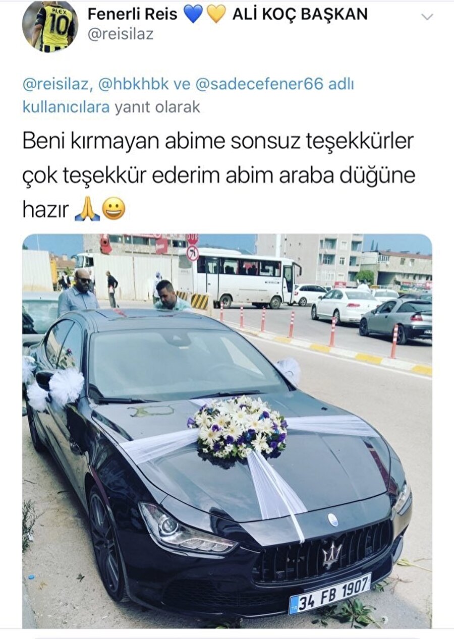 Hakan Bilal Kutlualp Arabasini Takipcisine Verdi