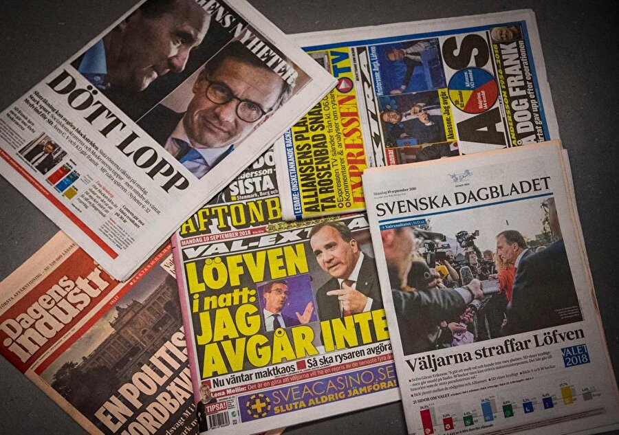 İsveç medyası seçim sonuçlarını bu manşetlerle gördü.