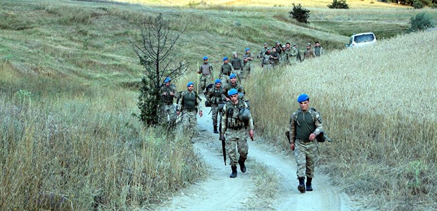 Tokat Jandarma Komando Tabur Komutanlığında görev yapan komandolar da görev almıştı.