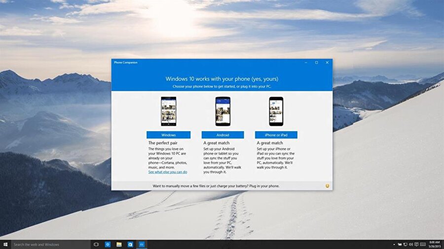 Windows 10 tarafında Your Phone kurulumu kısa süre içinde gerçekleşiyor. 