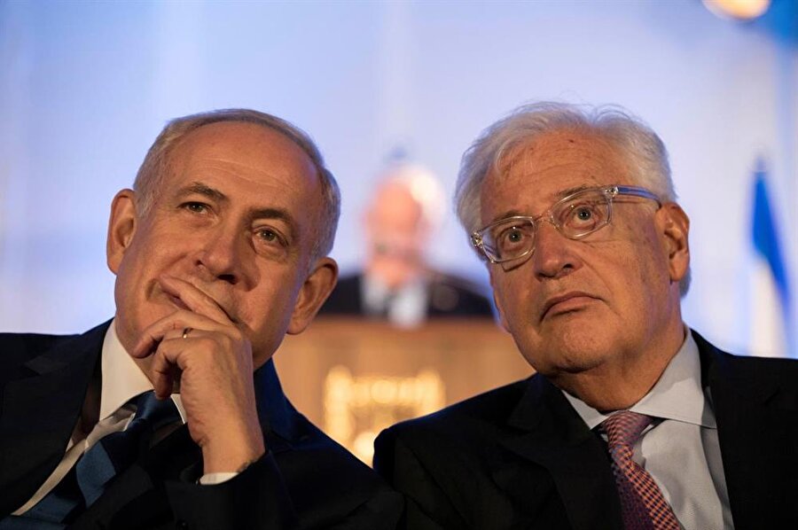 David Friedman, İsrail Başbakanı Benyamin Netanyahu'nun (solda) yakın arkadaşı.