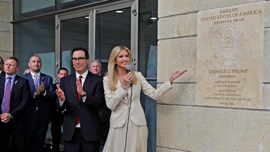 Ivanka Trump, ABD'nin Kudüs'teki büyükelçilik binasını açarken... 