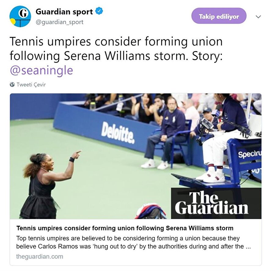 Guardian'ın haberi tenis gündemine bomba gibi düştü.