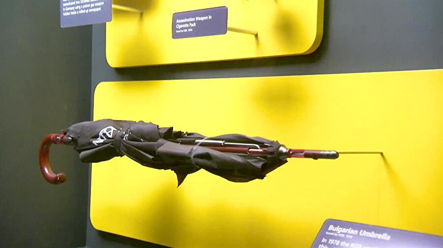 Markov'un öldürülmesinde kullanılan suikast silahı şemsiye bir müzede sergileniyor.