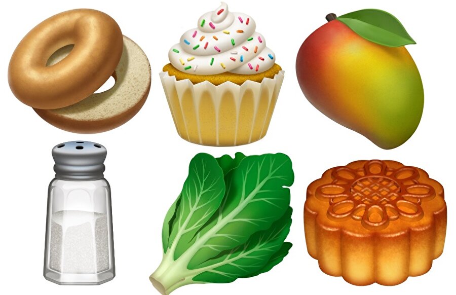 Yiyecek ve içecekler için özel emojiler uzun süredir var. Ancak tuzluk ve marul gibi ilginç emojiler iOS 12.1 ile mobil işletim sistemine ekleniyor.