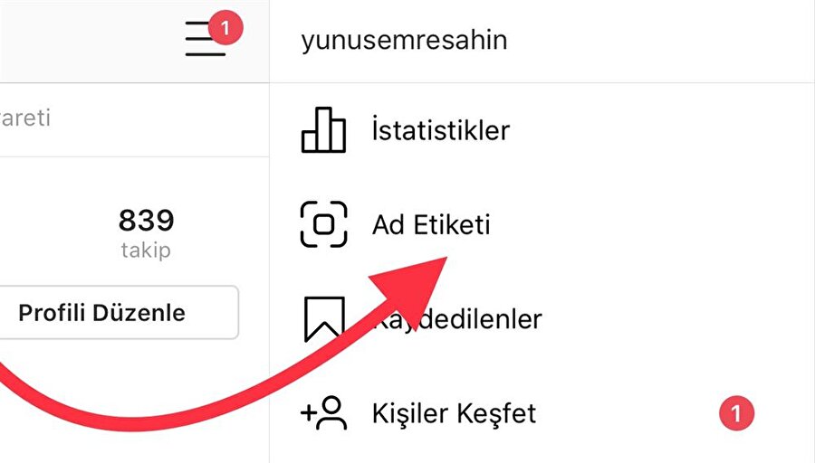Instagram'da profil kısmının alt seçenekleri arasında yer alan Ad Etiketi, basit bir yöntemle oluşturulabiliyor. 