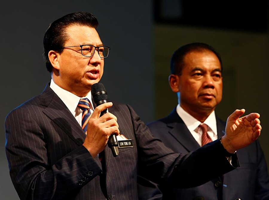 Malezya Ulaştırma Bakanı Liow Tiong Lai, konuya ilişkin açıklama yapıyor.