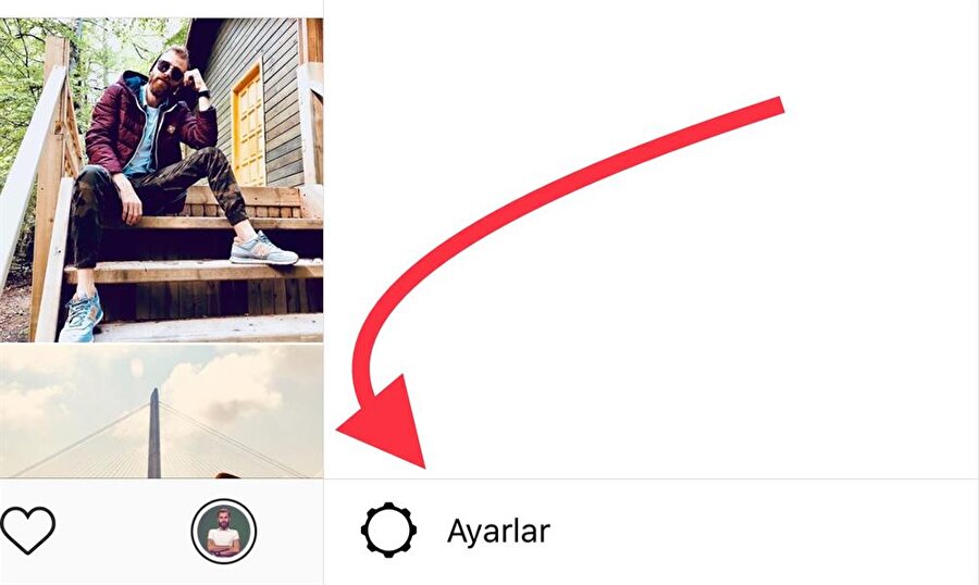 Instagram'da öncelikle Ayarlar kısmına erişmek gerekiyor. 