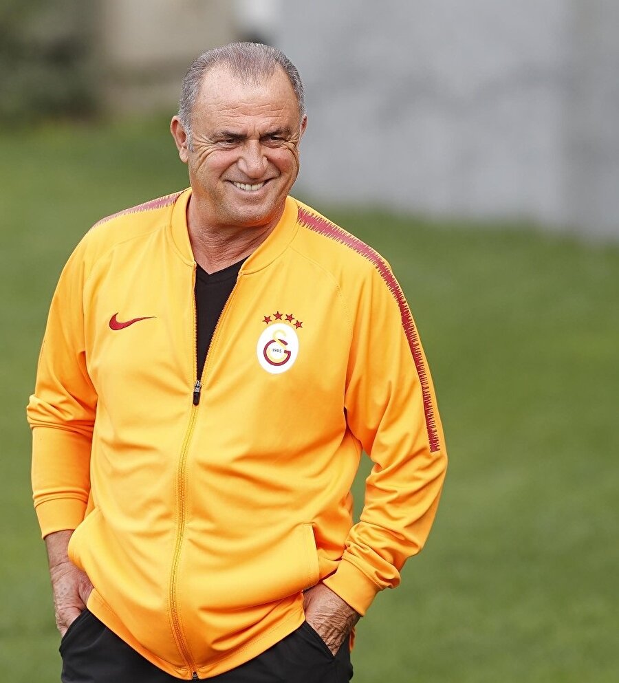 Antrenman esnasında Fatih Terim keyfinin yerinde olduğu gözlendi.