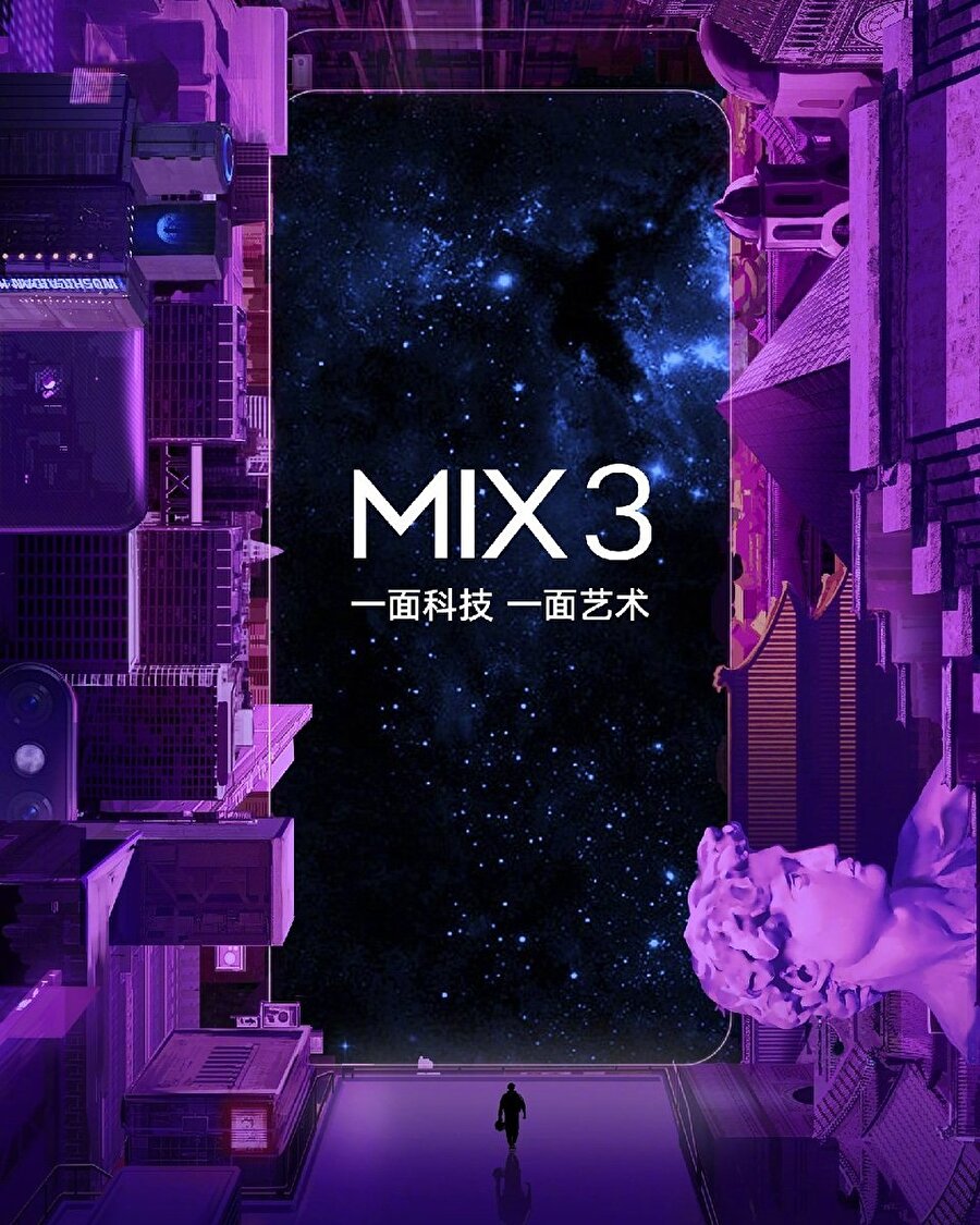 Xiaomi Mi Mix 3'ün tanıtım tarihi, şirket yetkilileri tarafından yayınlanan bu posterle kesinleşti. 