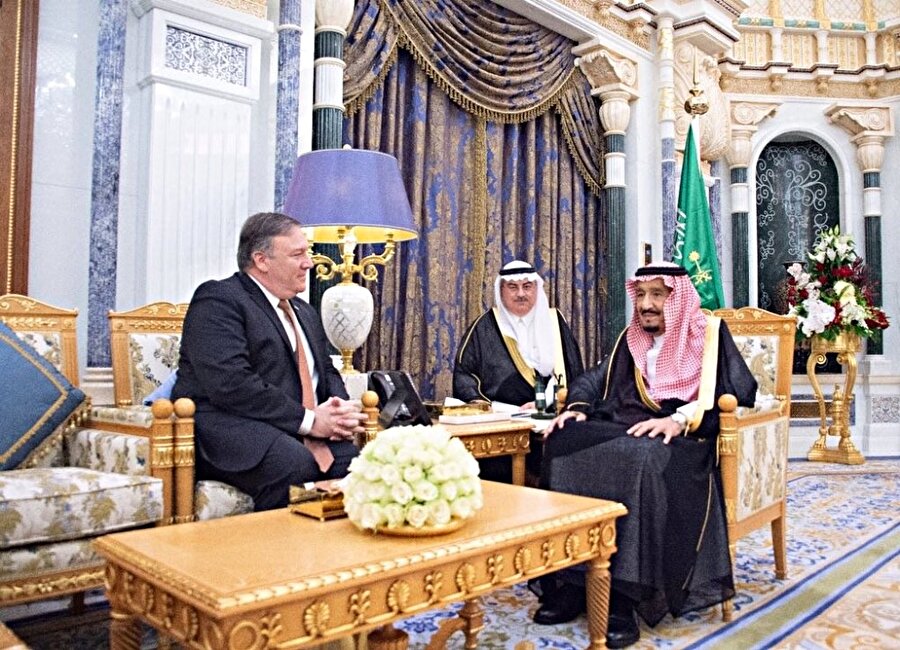 ABD Dışişleri Bakanı Mike Pompeo Suudi Arabistan'a resmi bir ziyarette bulunmuştu.