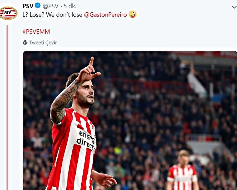 PSV'nin yaptığı bu paylaşım gecenin en fazla konuşulan olaylarından biri oldu.