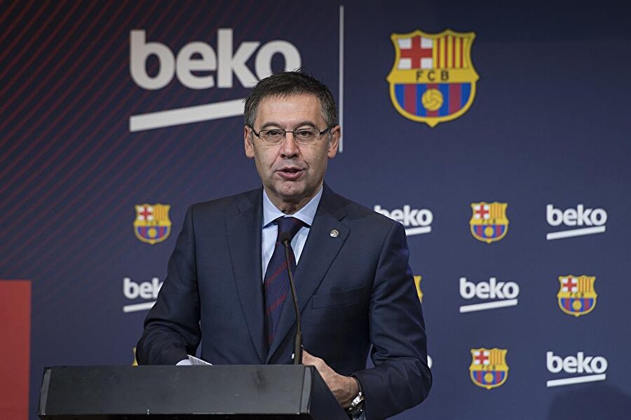 Barcelona Başkanı Bartomeu, Beko ile yapılan anlaşma sonrasında açıklamalarda bulunuyor...
