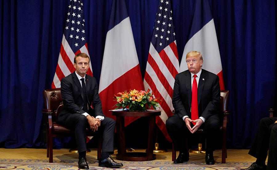 Fransa Cumhurbaşkanı Macron, ABD Başkanı Trump'ı New York'ta ziyaret etmişti.