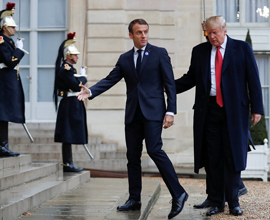 Trump, Fransa Cumhurbaşkanı Macron'un davetlisi olarak Fransa'ya gitti.