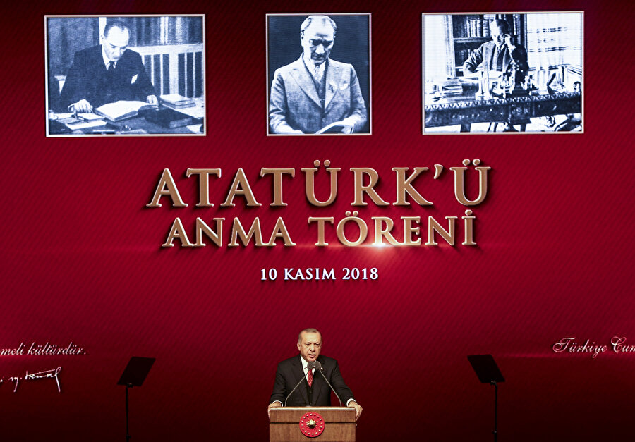Cumhurbaşkanı Erdoğan, Atatürk'ü Anma Töreni'nde konuştu.