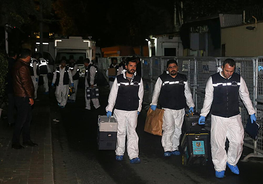 Suudi Arabistan'ın İstanbul Başkonsolosluğunda arama yapan ekipler Kaşıkçı cinayetine ait deliller toplamıştı.