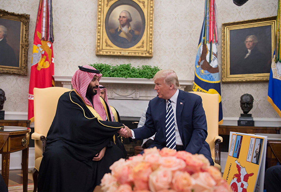 Suudi Arabistan Veliaht Prensi Muhammed bin Selman ve ABD Başkanı Donald Trump geçtiğimiz Mart ayında bir araya gelmişti. 