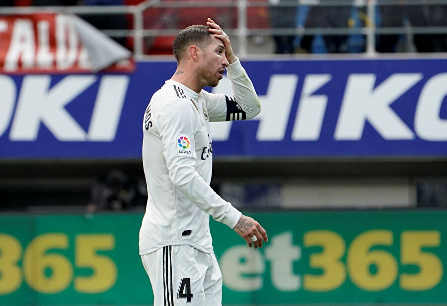 Sergio Ramos, Eibar mağlubiyetinin ardından büyük hayalkırıklığı yaşadı.
