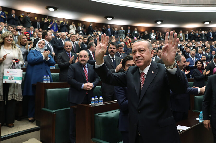 Erdoğan, TBMM'deki grup toplantısında konuştu.