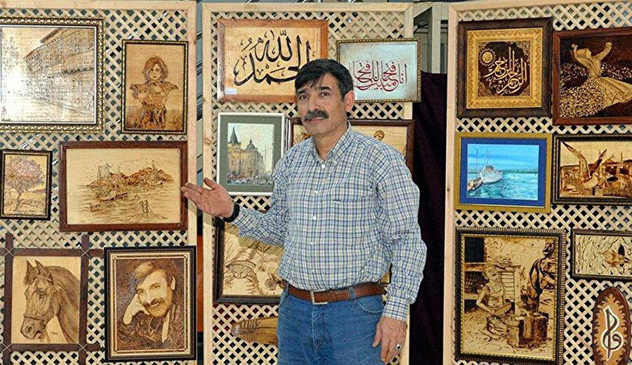 Erzurum'da yaşayan sanatçı Canip Cihangir.