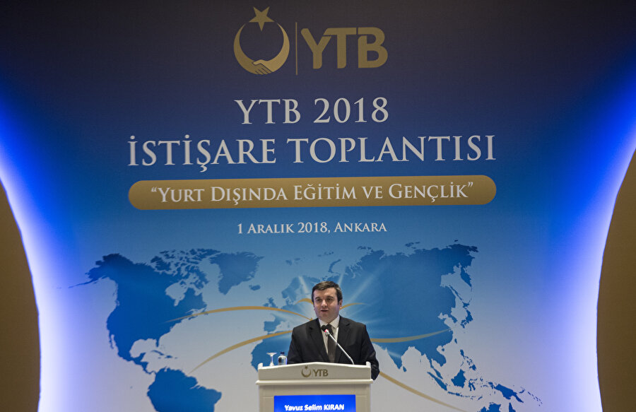 Dışişleri Bakan Yardımcısı Yavuz Selim Kıran, Ankara'da bir otelde gerçekleştirilen Yurtdışı Türkler ve Akraba Topluluklar Başkanlığı'nın (YTB) 2018 Yılı İstişare Toplantısı'na katılarak konuşma yaptı.