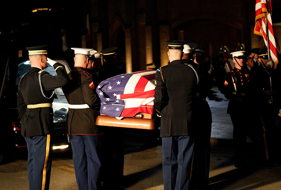 ABD eski başkanı Bush'un cenazesi 