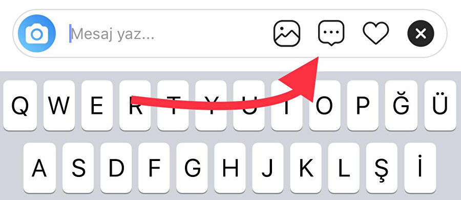 Öncelikle Instagram'ın Direct Message bölümünden en sağdaki + işaretine ve ardından soldan ikinci simgeye tıklamak gerekiyor. 