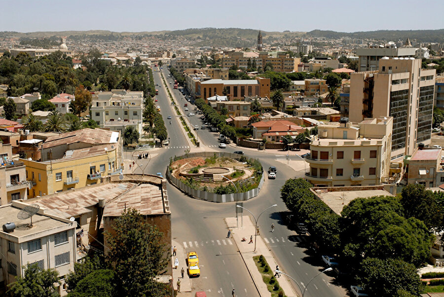 Asmara şehrinden bir görüntü.