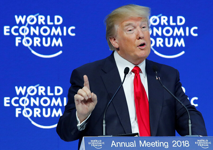 ABD Başkanı Donald Trump, Davos'ta Dünya Ekonomik Forumu (WEF) yıllık toplantısına katılmıştı.