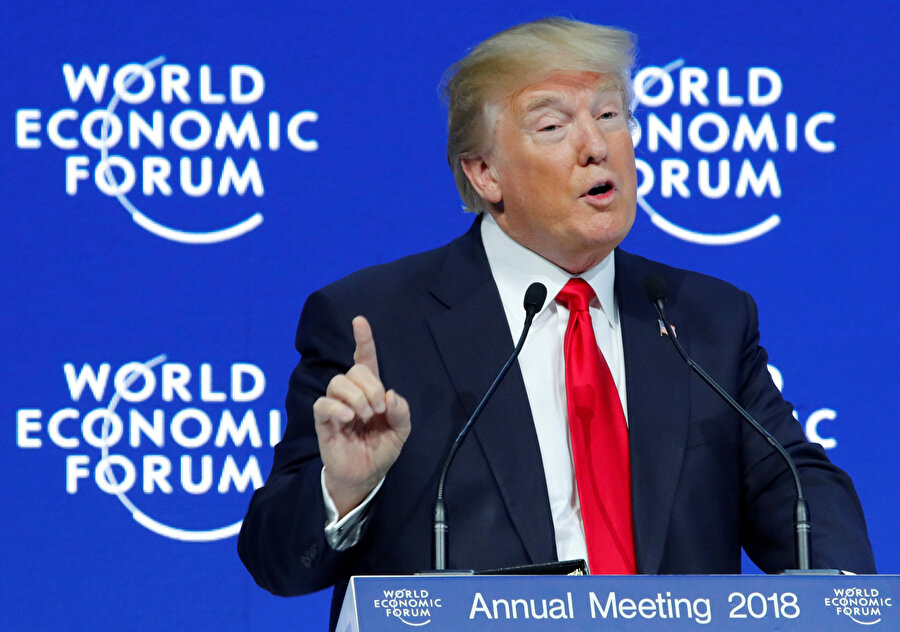 ABD Başkanı Donald Trump, Davos'ta Dünya Ekonomik Forumu (WEF) yıllık toplantısına katılmıştı.