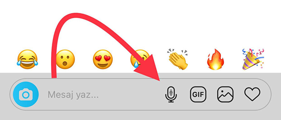 Instagram'dan sesli mesaj göndermek için Direct bölümü üzerinden sağ altta yer alan mikrofon simgesine basılı tutmanız gerekiyor.