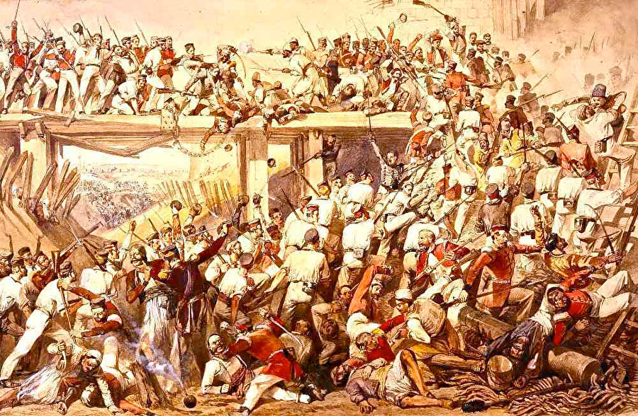 1857'de Sepoy askerlerinin ayaklanması ile başlayarak, halk genelinde yayılan isyanı Mirza Galib ''zamansız kıyamet'' olarak adlandırmıştı.