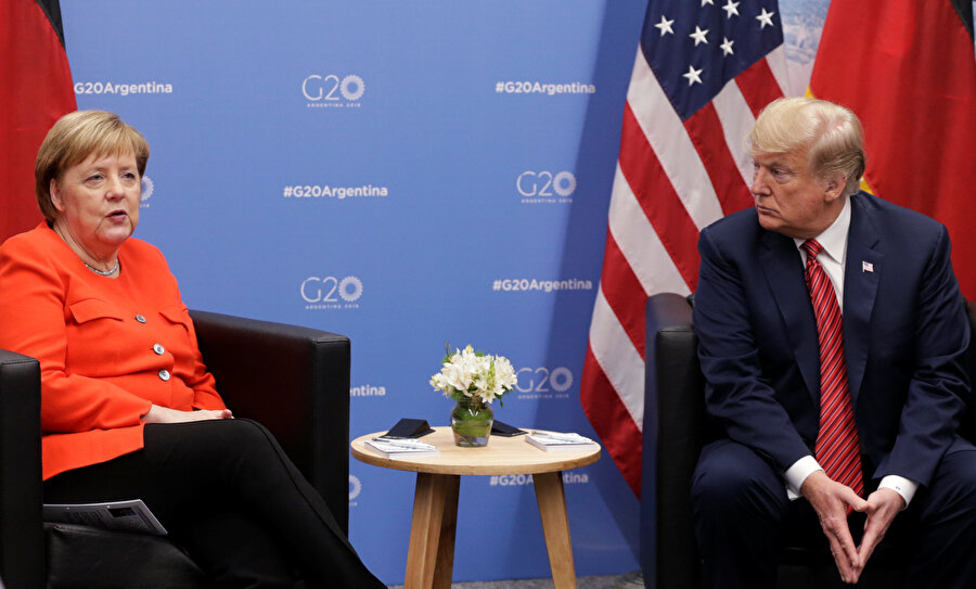 Almanya Başbakanı Angela Merkel ve ABD Başkanı Donald Trump, Arjantin'de gerçekleşen G20 Liderler Zİrvesi'nde bir araya gelmişti.