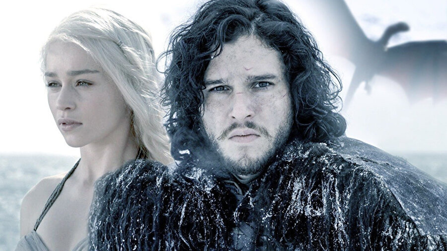  Game of Thrones oyuncuları Kit Harington ve Emilia Clarke