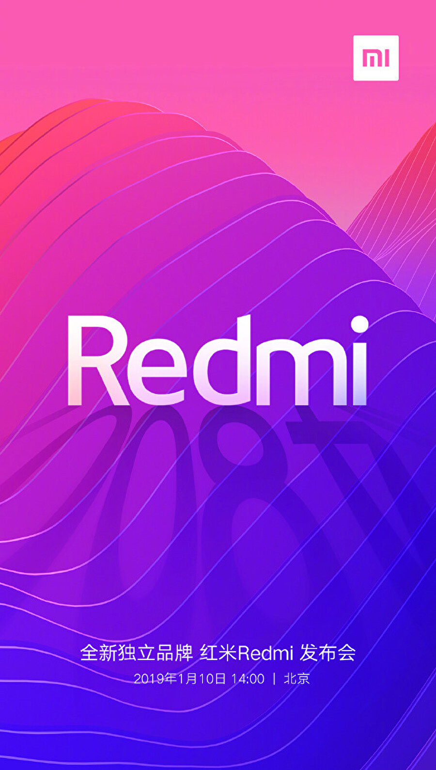 Xiaomi'nin Weibo'da paylaştığı Redmi marka görselinde tanıtım etkinliğinin 10 Ocak'ta gerçekleşeceği belirtiliyor. 