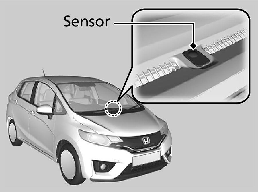 Otomobillerdeki otomatik iklim sensörü ön camın alt kısmında yer alıyor.