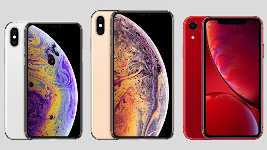 Apple birkaç ay önce aldığı kararla iPhone'lar için artık satış rakamlarını açıklamıyor. Soldan sağa iPhone Xs, iPhone Xs Max ve iPhone XR. 