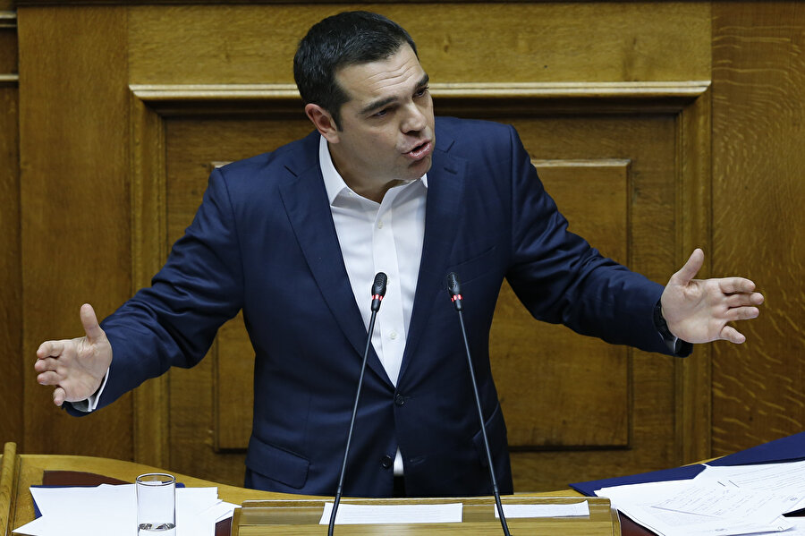 Yunanistan Başbakanı Aleksis Çipras, meclisteki oylamadan önce bir konuşma yapmıştı.