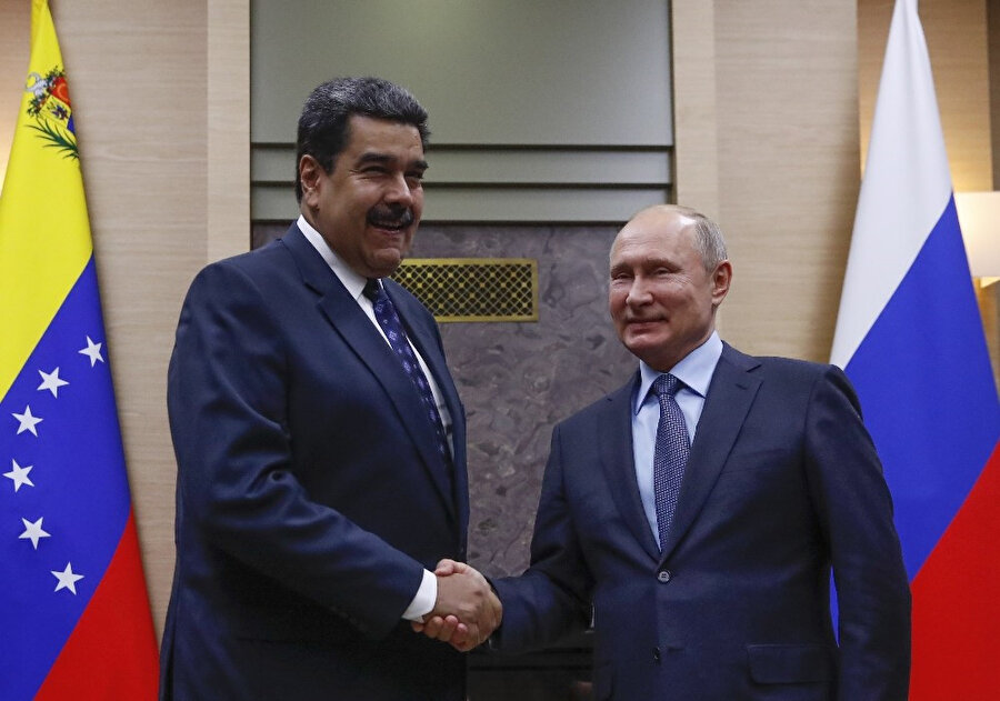 Maduro ve Vladimir Putin Moskova'da bir araya gelmişti.