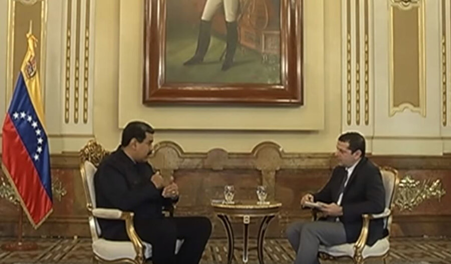 Cüneyt Özdemir, Nicolas Maduro ile bir röportaj gerçekleştirdi.