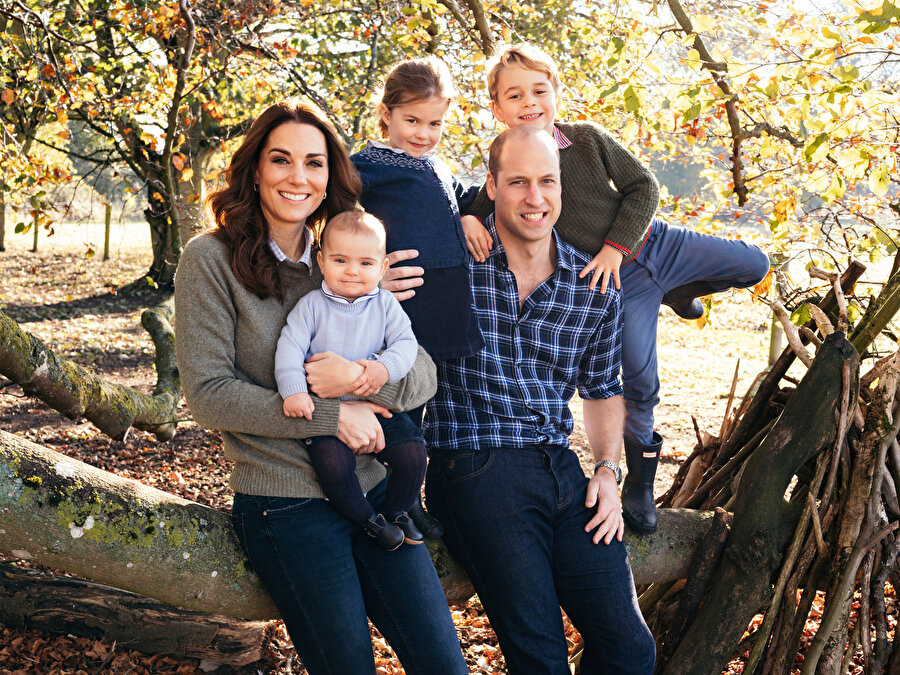 Kate Middleton, Prens William ve çocukları.