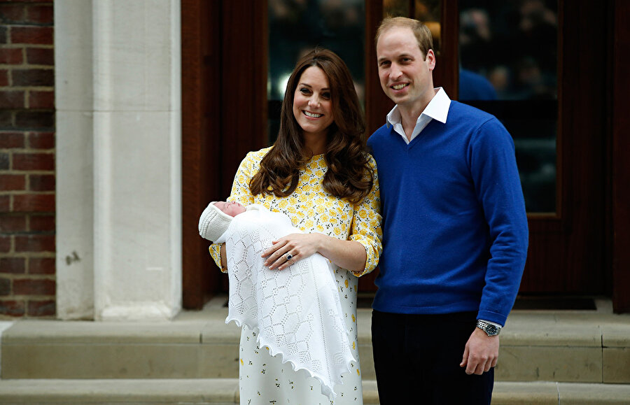 Kate Middleton kızının doğumu sonrası.