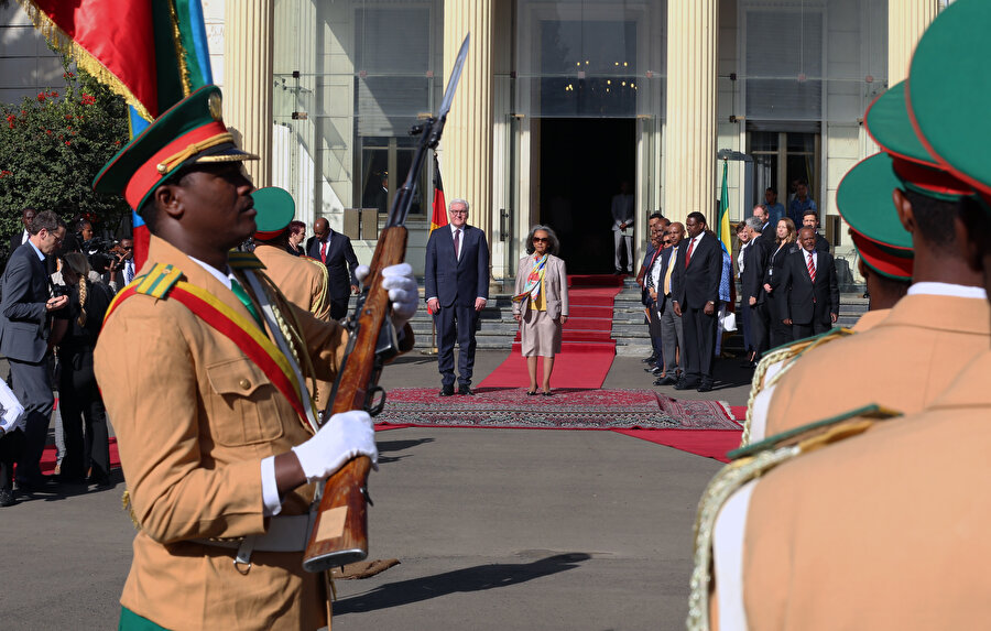 Etiyopya'da devlet töreni.
