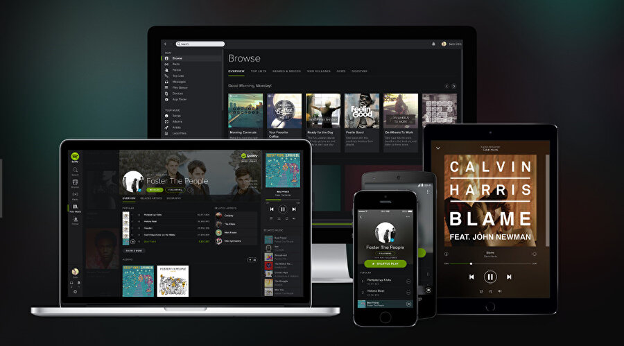 Spotify, birçok farklı cihaz için sağladığı destekle alanının en başarılı uygulaması konumunda yer alıyor. Apple Music, Spotify'ın gerisinde kalalı çok oldu... 